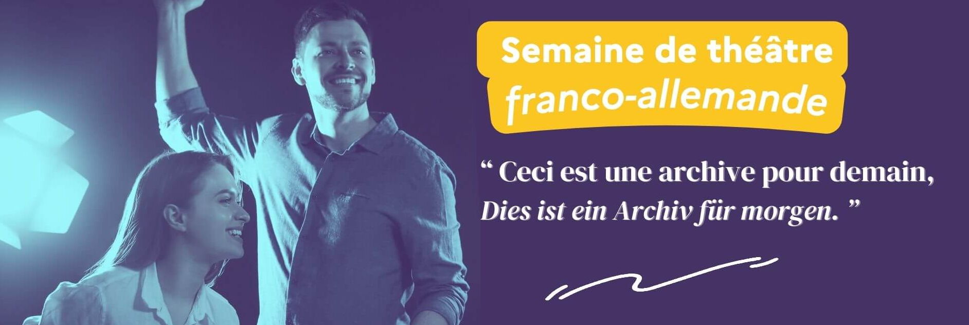 affiche semaine de théâtre franco-allemande