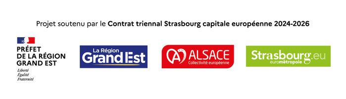 Logos Contrat triennal Strasbourg capitale européenne 2024-2026. Eucor