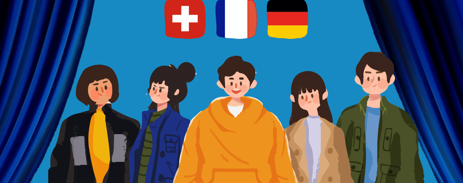 étudiants et étudiantes de la France, d'Allemagne et de la Suisse