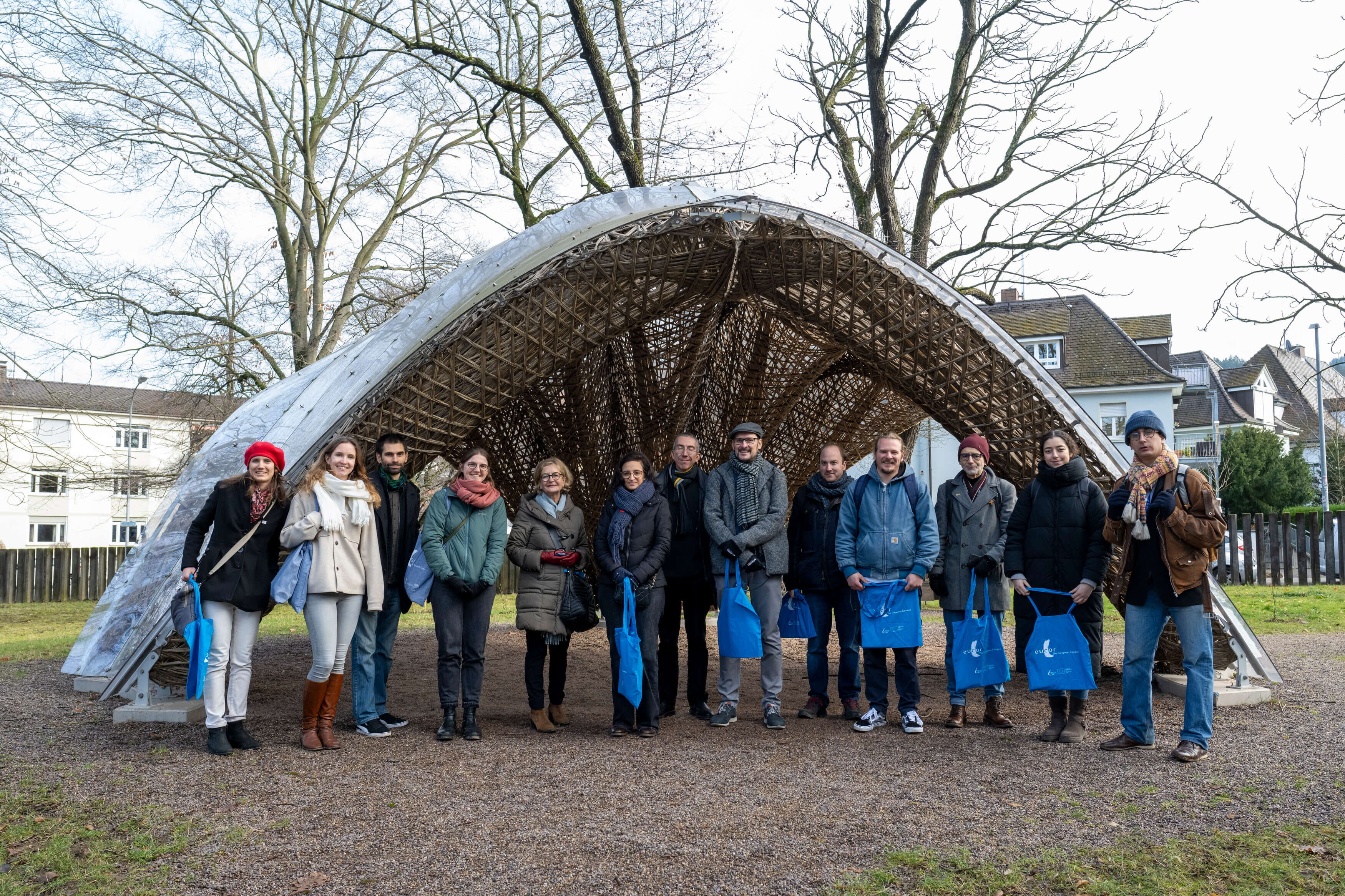 Groupe de participants à l'échange de personnel Une quinzaine de personnes d'Allemagne et de France ont participé à l'échange de personnel