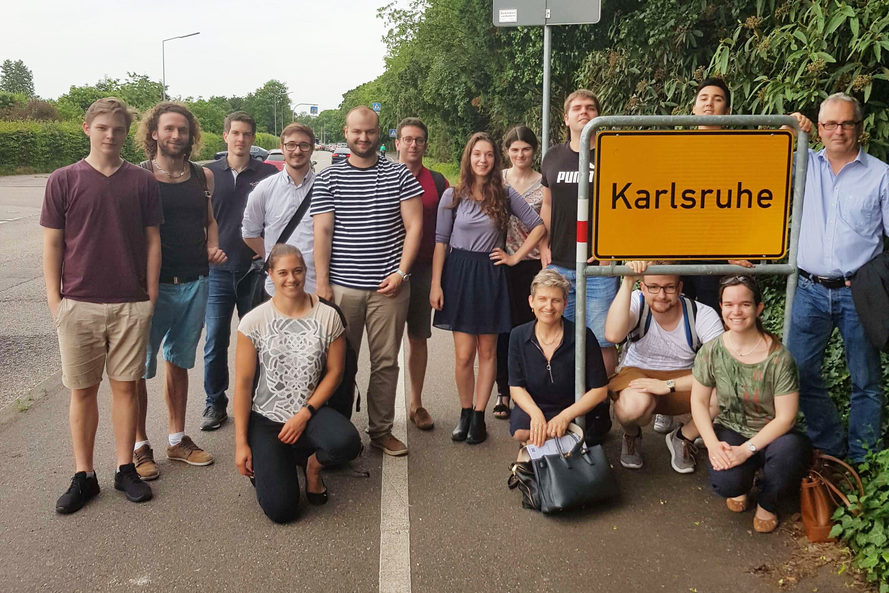 Studierende vom KIT, der Universität Basel und der Université de Strasbourg