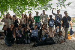 Studierende bei der Eucor Schnitzeljagd