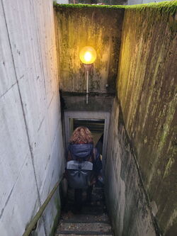 Descente dans le tunnel dit de James Bond Descente dans le tunnel dit de James Bond