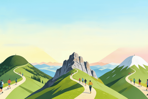 The three peaks of Grand Ballon (France), Belchenfluh (Switzerland) and Belchen (Germany).