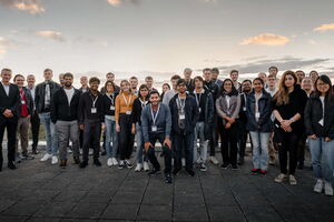 a group of young people on a rooftop