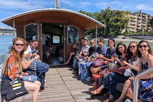 Team building Eucor2024 à Bâle – sur le bateau